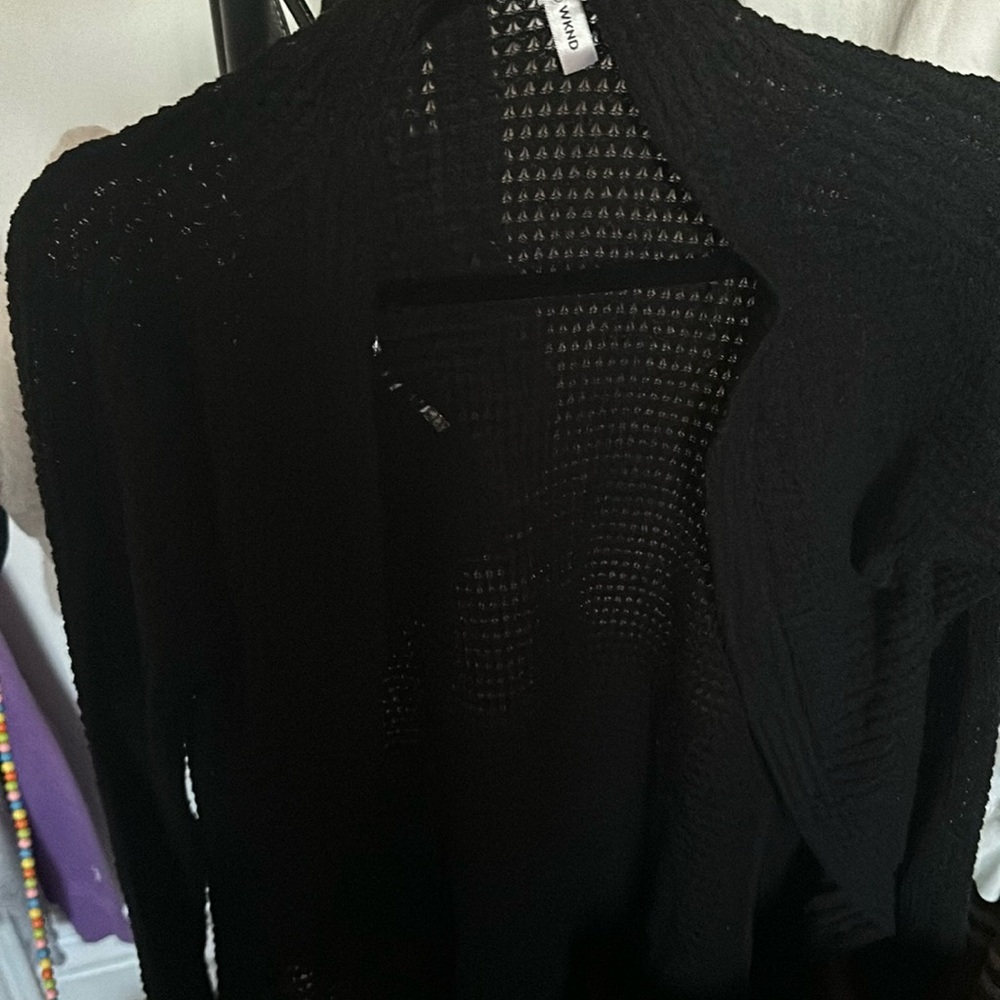 Black cardigan